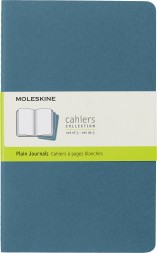 Блокнот Moleskine CAHIER JOURNAL CH018B44 Large 130х210мм обложка картон 80стр. нелинованный голубой (3шт)