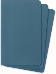 Блокнот Moleskine CAHIER JOURNAL CH018B44 Large 130х210мм обложка картон 80стр. нелинованный голубой (3шт)