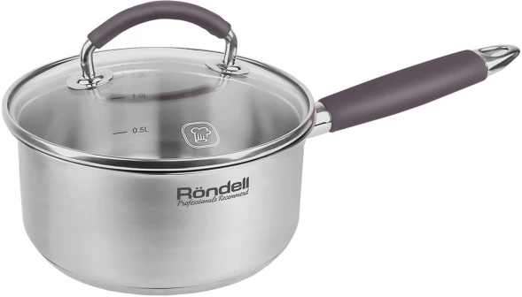 Ковш Rondell Akzent RDS-1386 1.3л. d=16см (с крышкой) стальной