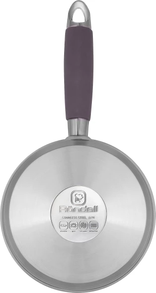 Ковш Rondell Akzent RDS-1386 1.3л. d=16см (с крышкой) стальной
