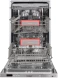 Посудомоечная машина Timberk Set&amp;amp;Dry T-DW45BI103 серебристый (узкая)