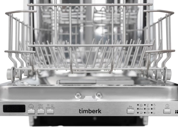 Посудомоечная машина Timberk Set&amp;amp;Dry T-DW45BI103 серебристый (узкая)