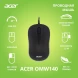 Мышь Acer OMW140 черный оптическая (1200dpi) USB (3but)