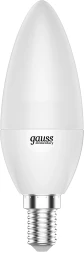 Лампа светодиодная Gauss Elementary 10Вт цок.:E14 свеча 220B 4100K св.свеч.бел.нейт. C37 (упак.:1шт) (33120)