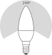 Лампа светодиодная Gauss Elementary 10Вт цок.:E14 свеча 220B 4100K св.свеч.бел.нейт. C37 (упак.:1шт) (33120)