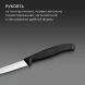 Нож кухонный Victorinox Swiss Classic (6.7433) стальной для овощей лезв.80мм серрейт. заточка черный