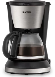 Кофеварка капельная Vitek VT-1506 BK 550Вт черный/серебристый
