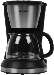 Кофеварка капельная Vitek VT-1506 BK 550Вт черный/серебристый