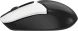 Мышь A4Tech Fstyler FG12 Panda белый/черный оптическая (1200dpi) беспроводная USB (3but)