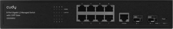 Коммутатор Cudy GS2008S2 (L2) 8x1Гбит/с 2SFP управляемый
