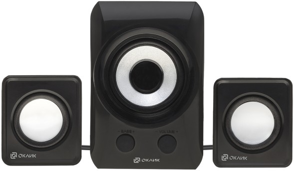 Колонки Оклик OK-420 2.1 черный 11Вт