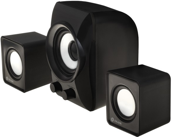 Колонки Оклик OK-420 2.1 черный 11Вт