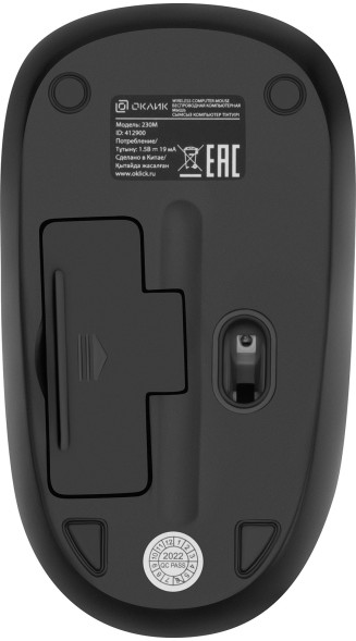 Клавиатура + мышь Оклик 230M клав:черный мышь:черный USB беспроводная (412900)