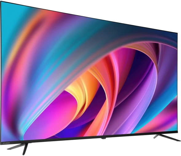 Телевизор LED Hyundai 65&amp;quot; H-LED65BU7100 WebOS Frameless Metal серый/серый 4K Ultra HD 60Hz MEMC DVB-T DVB-T2 DVB-C DVB-S DVB-S2 USB WiFi Smart TV