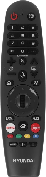 Телевизор LED Hyundai 65&amp;quot; H-LED65BU7100 WebOS Frameless Metal серый/серый 4K Ultra HD 60Hz MEMC DVB-T DVB-T2 DVB-C DVB-S DVB-S2 USB WiFi Smart TV