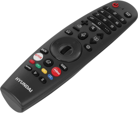 Телевизор LED Hyundai 65&amp;quot; H-LED65BU7100 WebOS Frameless Metal серый/серый 4K Ultra HD 60Hz MEMC DVB-T DVB-T2 DVB-C DVB-S DVB-S2 USB WiFi Smart TV