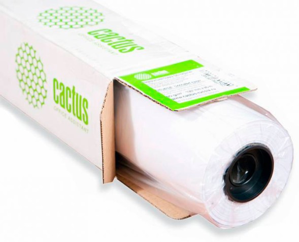 Бумага Cactus CS-PC90-152445 A0+ 1524мм-45м/90г/м2/белый CIE169% матовое универсальная (с покрытием) втулка:50.8мм (2&amp;quot;)