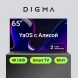 Телевизор LED Digma 65&amp;quot; DM-LED65UBB33 Яндекс.ТВ Frameless Metal черный/черный 4K Ultra HD 60Hz DVB-T DVB-T2 DVB-C DVB-S DVB-S2 USB WiFi Smart TV