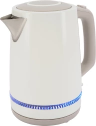 Чайник электрический Vitek VT-WK1066 1.7л. 2200Вт бежевый/коричневый корпус: металл/пластик