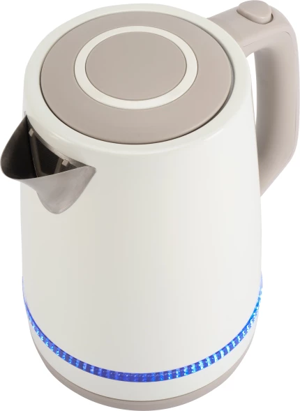 Чайник электрический Vitek VT-WK1066 1.7л. 2200Вт бежевый/коричневый корпус: металл/пластик