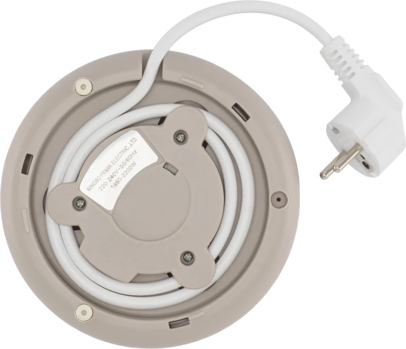 Чайник электрический Vitek VT-WK1066 1.7л. 2200Вт бежевый/коричневый корпус: металл/пластик