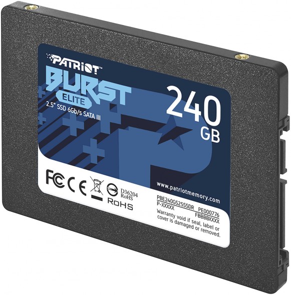 Накопитель SSD Patriot SATA-III 240GB PBE240GS25SSDR Burst Elite 2.5&amp;quot;