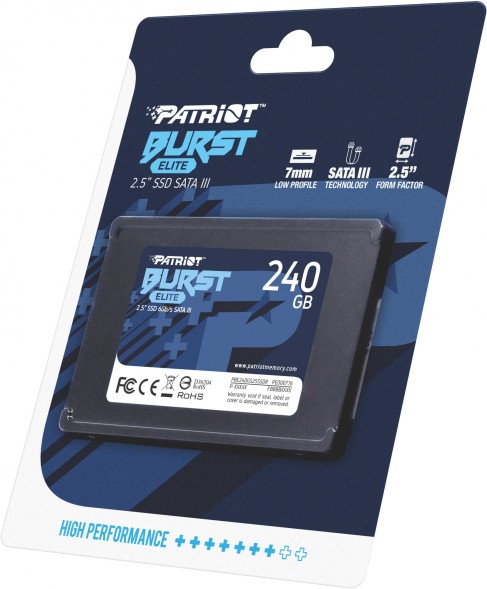 Накопитель SSD Patriot SATA-III 240GB PBE240GS25SSDR Burst Elite 2.5&amp;quot;
