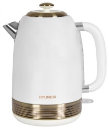 Чайник электрический Hyundai HYK-S4500 1.7л. 2200Вт жемчужный/золотистый корпус: металл/пластик