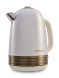 Чайник электрический Hyundai HYK-S4500 1.7л. 2200Вт жемчужный/золотистый корпус: металл/пластик