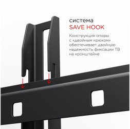 Кронштейн для телевизора Holder LCD-T2609 черный 22&amp;quot;-47&amp;quot; макс.40кг настенный наклон