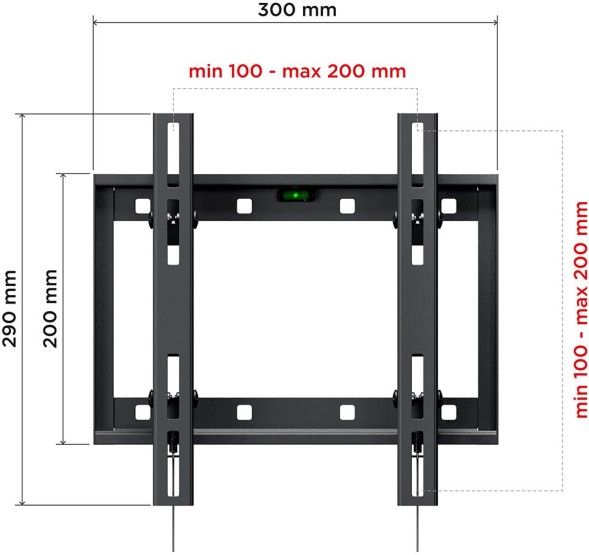 Кронштейн для телевизора Holder LCD-T2609 черный 22&amp;quot;-47&amp;quot; макс.40кг настенный наклон