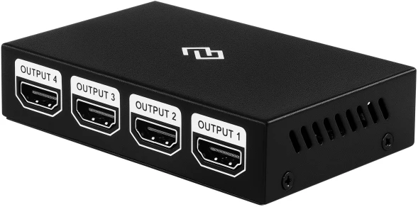 Сплиттер аудио-видео Digma DHSP-v1.4x4 HDMI (f)/4xHDMI (f) черный
