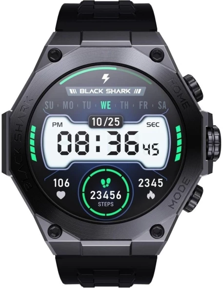 Смарт-часы Black Shark BS-S1 Pro Black 1.43&amp;quot; AMOLED корп.черный рем.черный разм.брасл.:150-215мм (6974521492191)