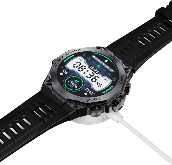 Смарт-часы Black Shark BS-S1 Pro Black 1.43&amp;quot; AMOLED корп.черный рем.черный разм.брасл.:150-215мм (6974521492191)