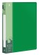 Папка с 100 прозр.вклад. Бюрократ -BPVN100GRN A4 пластик 0.8мм торц.карм с бум. встав зеленый