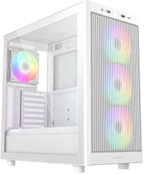 Корпус ID-Cooling Ware 510 ARGB белый без БП ATX 7x120mm 5x140mm 1xUSB2.0 1xUSB3.0 audio bott PSU