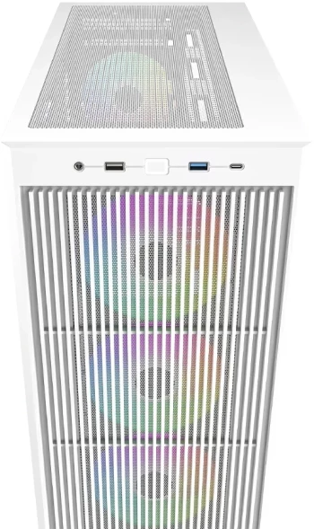 Корпус ID-Cooling Ware 510 ARGB белый без БП ATX 7x120mm 5x140mm 1xUSB2.0 1xUSB3.0 audio bott PSU