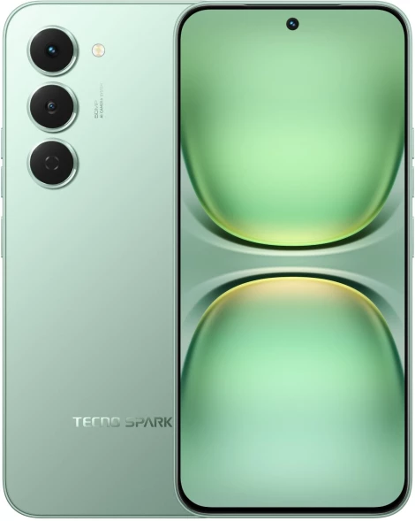 Смартфон Tecno Spark 40 Pro 256Gb 8Gb зеленый моноблок 3G 4G 2Sim 6.78&amp;quot; 1224x2720 Android 15 50Mpix 802.11 a/b/g/n/ac/ax NFC GPS GSM900/1800 Protect FM