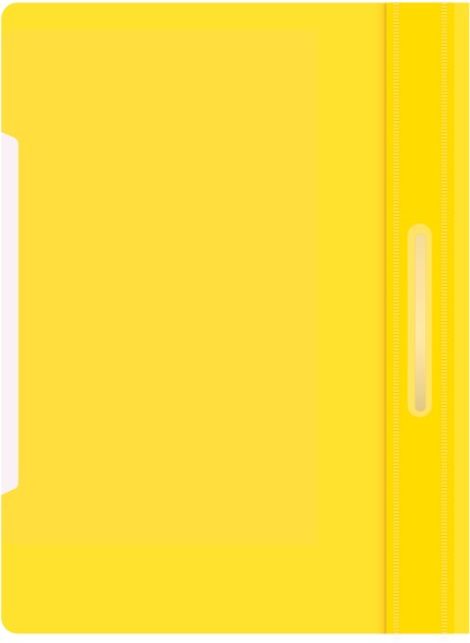 Папка-скоросшиватель Бюрократ -PS20YEL A4 прозрач.верх.лист пластик желтый 0.12/0.16