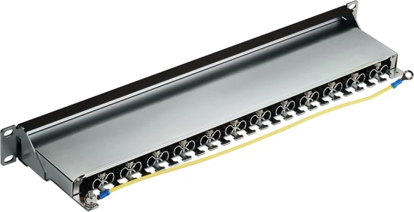 Патч-панель Lanmaster LAN-PPL24S6A 19&amp;quot; 1U 24xRJ45 кат.6A STP