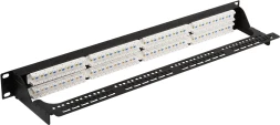 Патч-панель Lanmaster LAN-PPC48U6A 19&amp;quot; 1U 48xRJ45 кат.6A UTP