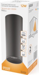 Светильник Gauss Overhead HD029 потолоч. 3000K цв.св.:белый теплый черный