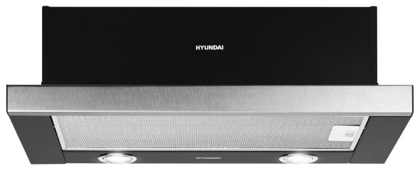 Вытяжка встраиваемая Hyundai HBH 6232 IX нержавеющая сталь/черный управление: кнопочное (1 мотор)