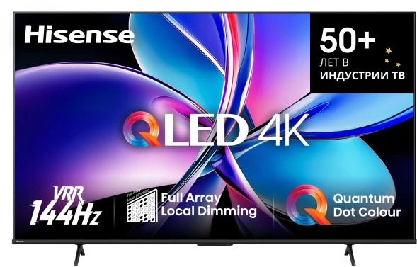 Телевизор QLED Hisense 100&amp;quot; 100E7Q PRO угольно-серый 4K Ultra HD 120Hz MEMC DVB-T DVB-T2 DVB-C DVB-S DVB-S2 USB WiFi Smart TV