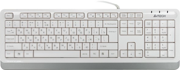 Клавиатура A4Tech Fstyler FK10 белый/серый USB