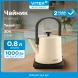 Чайник электрический Vitek VT-WK1001 0.8л. 1000Вт белый/черный корпус: металл