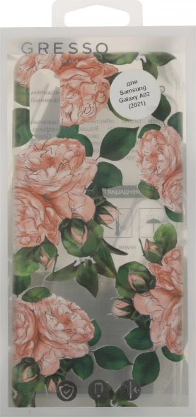 Чехол (клип-кейс) Gresso для Samsung Galaxy A02 Air прозрачный/рисунок (GR17AAAE9157)