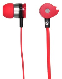 Гарнитура вкладыши Оклик HS-S-210 1.2м красный проводные в ушной раковине (D1R)