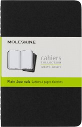 Блокнот Moleskine CAHIER JOURNAL QP313 Pocket 90x140мм обложка картон 64стр. нелинованный черный (3шт)