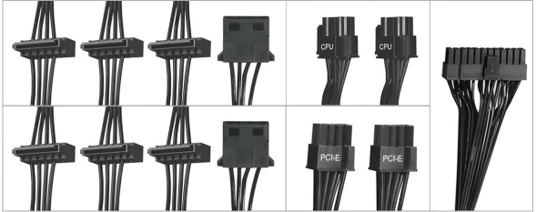 Блок питания Bloody ATX 600W BD-PS600W 80 PLUS WHITE (20+4pin) APFC 120mm fan 6xSATA RTL